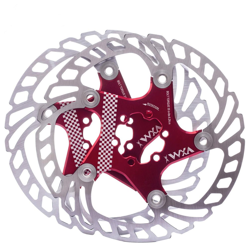 YBEKI Premium Floating Bike Disc Brake Rotor (140/160/180/203mm) - CNC Machined Stainless Steel & Aircraft Aluminum - Enhanced Heat Dissipation for MTB/Road/BMX Bikes - with 12-Bolt Kit