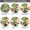 Fousam Camo Netting, Camouflage Netting Bulk Roll 10X10 10X20 20X20 for Hunting Party Decoration Sunshade view 3