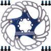 YBEKI Premium Floating Bike Disc Brake Rotor (140/160/180/203mm) - CNC Machined Stainless Steel & Aircraft Aluminum - Enhanced Heat Dissipation for MTB/Road/BMX Bikes - with 12-Bolt Kit view 2