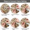 Fousam Camo Netting, Camouflage Netting Bulk Roll 10X10 10X20 20X20 for Hunting Party Decoration Sunshade view 3