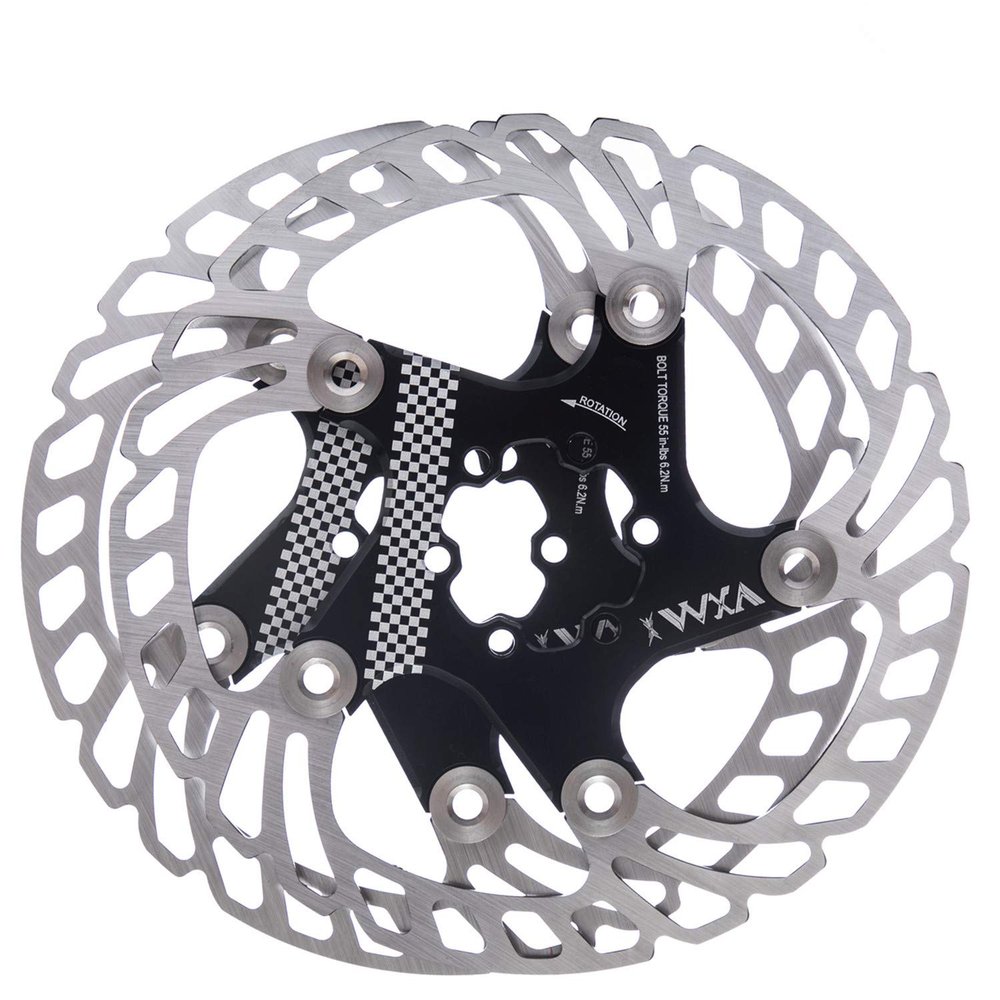 YBEKI Premium Floating Bike Disc Brake Rotor (140/160/180/203mm) - CNC Machined Stainless Steel & Aircraft Aluminum - Enhanced Heat Dissipation for MTB/Road/BMX Bikes - with 12-Bolt Kit