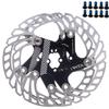 YBEKI Premium Floating Bike Disc Brake Rotor (140/160/180/203mm) - CNC Machined Stainless Steel & Aircraft Aluminum - Enhanced Heat Dissipation for MTB/Road/BMX Bikes - with 12-Bolt Kit view 1