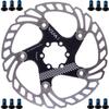 YBEKI Premium Floating Bike Disc Brake Rotor (140/160/180/203mm) - CNC Machined Stainless Steel & Aircraft Aluminum - Enhanced Heat Dissipation for MTB/Road/BMX Bikes - with 12-Bolt Kit view 2