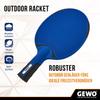 GEWO Outdoor Table Tennis Bat - Weatherproof Table Tennis Bat Blue for Outdoor Use with Sturdy Mesh Structure Non-Slip Handle Ideal for Water Table Tennis and Leisure Table Tennis Outdoor view 2