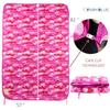 Farm Blue Pink Camo Military Camping Blanket - Woobie Blanket Poncho Liner - for Hiking Gear, Backpacking and Car Survival Blankets - Unique New Pretty N Pink Custom Pattern Avail at view 4