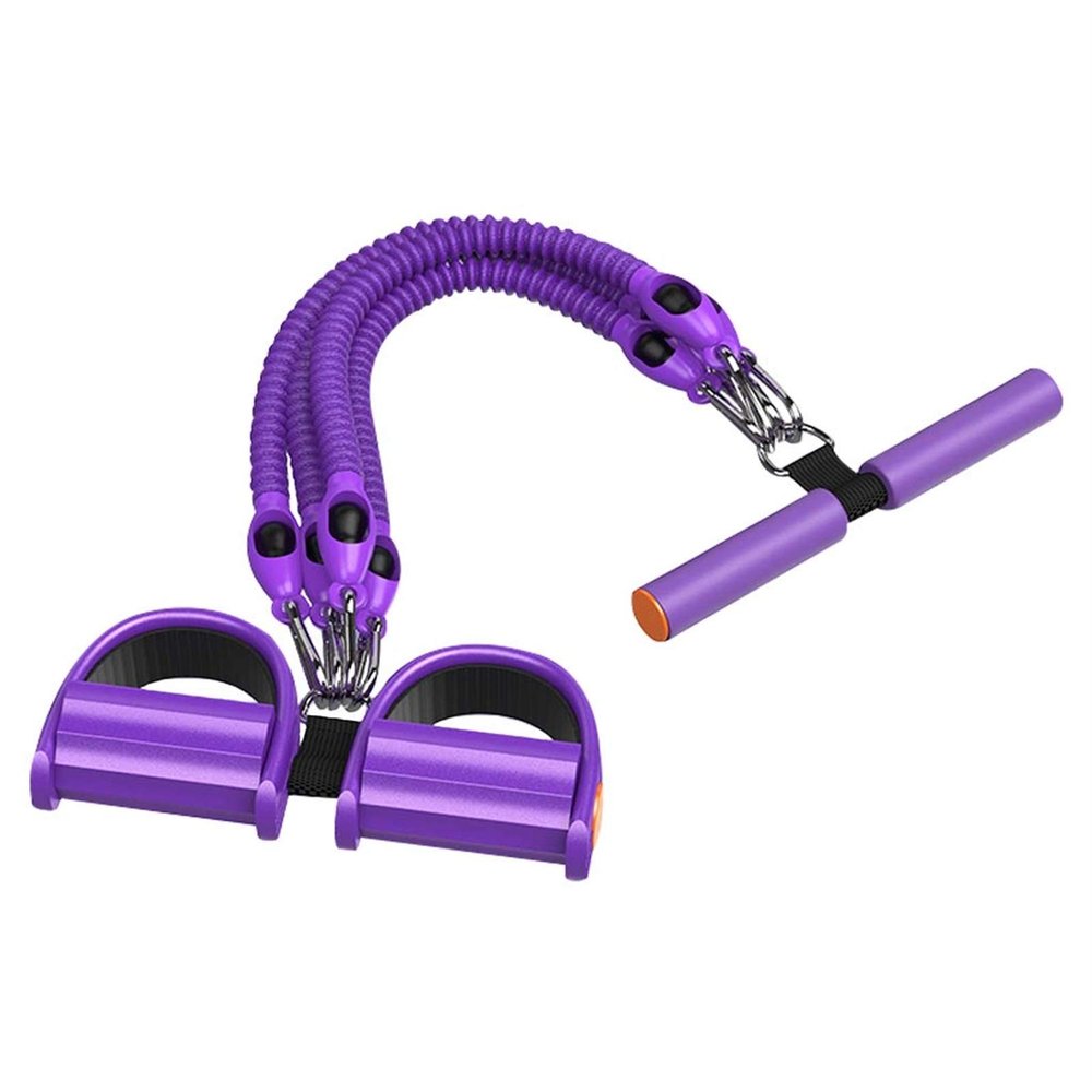 Strength Training Pedal Strength Training Equipment Home Weight Sit-ups Female Fitness Equipment Multifunctional Exercise Rope Exercise Machines (Color : Purple A, Size : 2767cm)