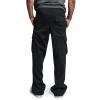 Mens Heavyweight Fleece Cargo Sweatpants Fashion Sport Baggy Pants Jogger with Pockets Black view 3