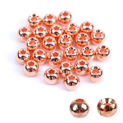 Maxcatch 100PC/LOT Tungsten Fly Tying Beads Head for Nymph Fishing Materials 10 Colors (Copper, 4.6 mm -100PCS)