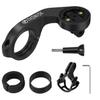 Thinvik Bike Computer Mount Bicycle Out Front Mount for Garmin Edge 1040 1030 840 830 540 530 130 Compatible with 31.8mm 25.4mm Handlebar view 1