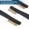 Accmor Scratch Brush Set for Gun Cleaning, Double-Ended Wire Bristle Brushes 9 Packs, All Purpose Gun Cleaner Kit, Handy Brass Scrub for Cleaning Welding Slag/Paint/Rust/Dirt view 4