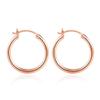 M MOOHAM Hoop Earrings for Women - Hypoallergenic Small Chunky Mini Dainty Tiny Rose Gold-Plated Hoop Earrings for Women Jewelry 20mm view 1