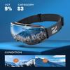 ZIONOR X Ski Snowboard Snow Goggles OTG Design for Men Women Adult with Spherical Detachable Lens UV Protection Anti-fog (VLT 9% Grey Frame Silver Lens) view 2