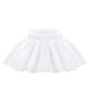Hularka Kids Girls 3 Layers Tulle Short Petticoat Flower Girl Crinoline Underskirt Slips White 4 view 1