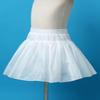 Hularka Kids Girls 3 Layers Tulle Short Petticoat Flower Girl Crinoline Underskirt Slips White 4 view 4