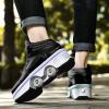 MLyzhe Deformation Roller Shoes Male and Female Skating Shoes Adult Children's Automatic Walking Shoes Invisible Pulley Shoes Skates with Double-Row Deform Wheel view 3