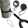Battle Rope Anchor Strap Kit Accessories for Home Gym Outdoor Muscle Workout Equipment,Carabiners with 2 Durable Straps and 1 Heavy Duty Carabiner, Home Gym Equipment for Men Women view 1