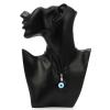 1-4Pcs Evil Eye Y Style Necklaces Blue Turkish Glass Leather Rope Alloy Beads Chain Evil Eye Necklace Nazar Amulet Lucky Protection Chockers Third Eye Chocker for Women Men-Classy view 4