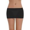 LiiYii Women Sheer Mesh Ultra Thin Mini Skirts Bodycon Slim Fit Short Dress Nighclub Black One Size view 1