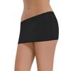 LiiYii Women Sheer Mesh Ultra Thin Mini Skirts Bodycon Slim Fit Short Dress Nighclub Black One Size view 2