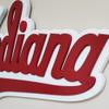 Indiana University Script Logo Wall Plaque 39" x 21 1/2" view 2