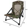 BOG Low Profile Turkey Ground Blind Chair with Rugged Construction, Aluminum Frame, Extended Seat Area, Quiet Setup, Breathable Textilene Fabric, and Carry Bag for Hunting, Shooting, and Outdoors view 3
