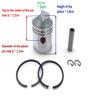 ITACO Boat Motor Piston Kit Assy Ring Set 6E0-11631 98 97 6EO for Yamaha Outboard 4HP 5HP 2-Stroke 50MM Marine Engine view 2