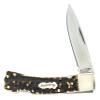 Uncle Henry Next Gen Staglon 5UH Bruin 6.5in Folding Knife with 2.8in Stainless Steel Drop-Point Blade and Staglon Handle for Hunting, Camping and EDC view 1