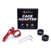 RED Anodized Bike Mount Water Bottle Holder Adapter - Handlebar & Seat Post Bottle Cage for MTB, Road & Kids Bikes view 2