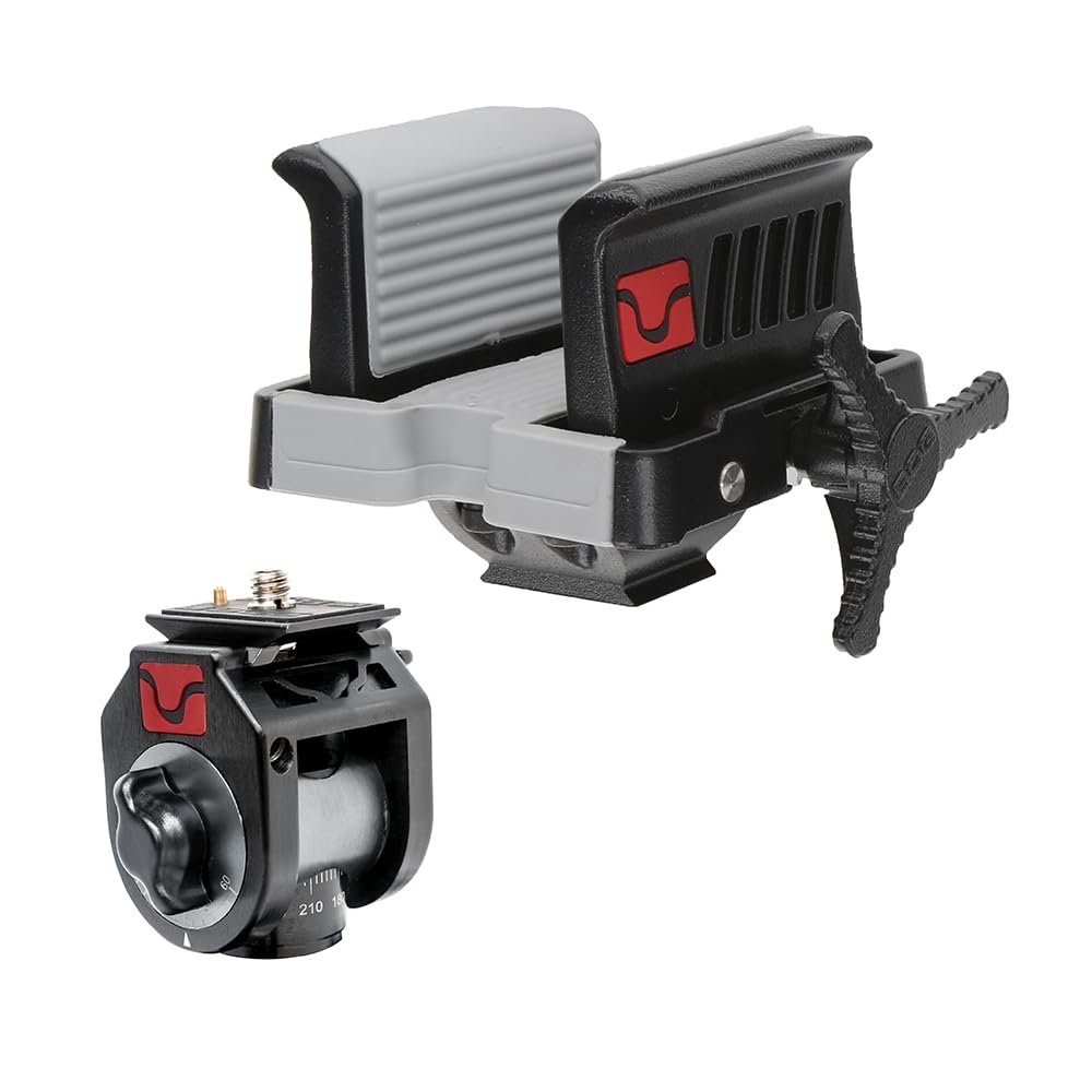 BOG DeathGrip Ultralite and Great Divide Head Combo with Durable Aluminum and Magnesium Construction, Universal Gun Rest, Quick Adjustment, and Ultra-Smooth Movement for Hunting, Shooting, and Outdoor