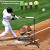 Storgem Batting Baseball tee Softball, Easy to Adjustable Height,Portable Tripod Stand Base Tee for Hitting Training Practice,with Carrying Bag (Black Red) view 2