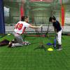 Storgem Batting Baseball tee Softball, Easy to Adjustable Height,Portable Tripod Stand Base Tee for Hitting Training Practice,with Carrying Bag (Black Red) view 3