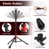 Storgem Batting Baseball tee Softball, Easy to Adjustable Height,Portable Tripod Stand Base Tee for Hitting Training Practice,with Carrying Bag (Black Red) view 4