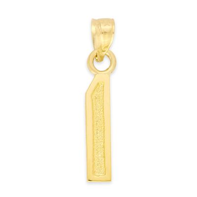 10k Real Solid Gold Athletic Number Pendant for Chain or Necklace, Sports Jewelry Gift for Loved One (1)