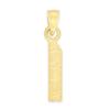 10k Real Solid Gold Athletic Number Pendant for Chain or Necklace, Sports Jewelry Gift for Loved One (1) view 3