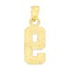 10k Real Solid Gold Athletic Number Pendant for Chain or Necklace, Sports Jewelry Gift for Loved One (9) view 3