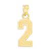 10k Real Solid Gold Athletic Number Pendant for Chain or Necklace, Sports Jewelry Gift for Loved One (2)