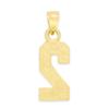 10k Real Solid Gold Athletic Number Pendant for Chain or Necklace, Sports Jewelry Gift for Loved One (2) view 3