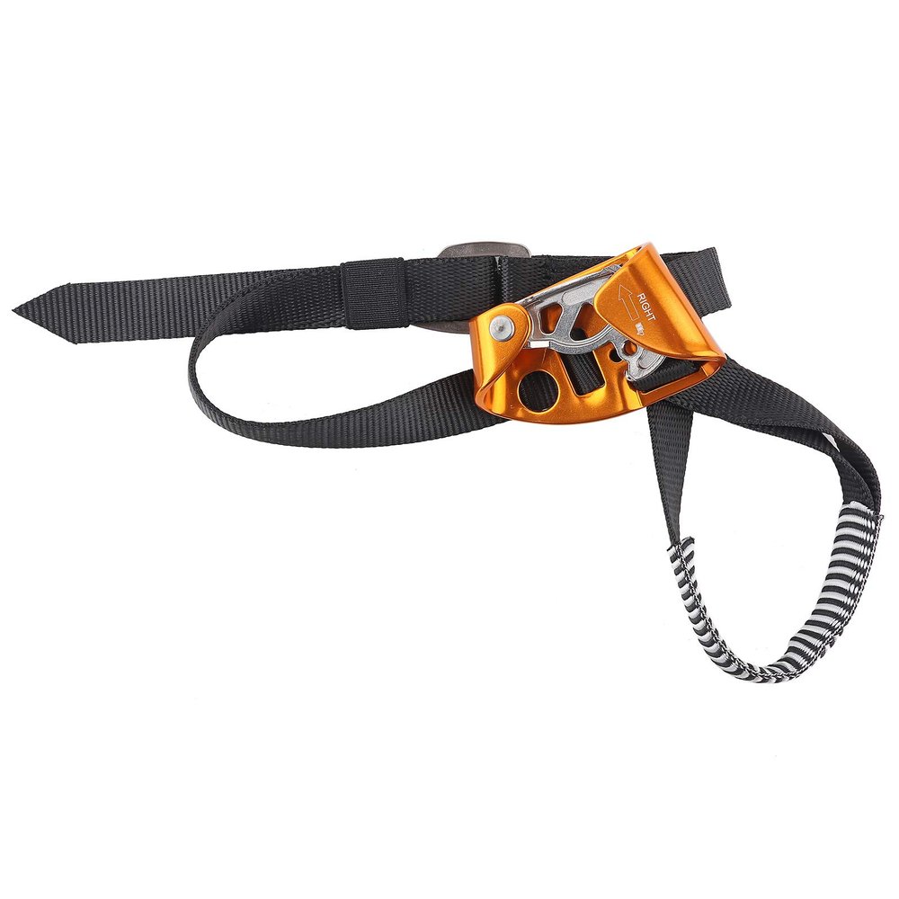 Ichiias Foot Ascender, Slidable Foot Ascender Aluminum-Magnesium Alloy Climbing Foot Ascender, 100KG Load Mountaineering Equipment Lightweight for Mountaineering