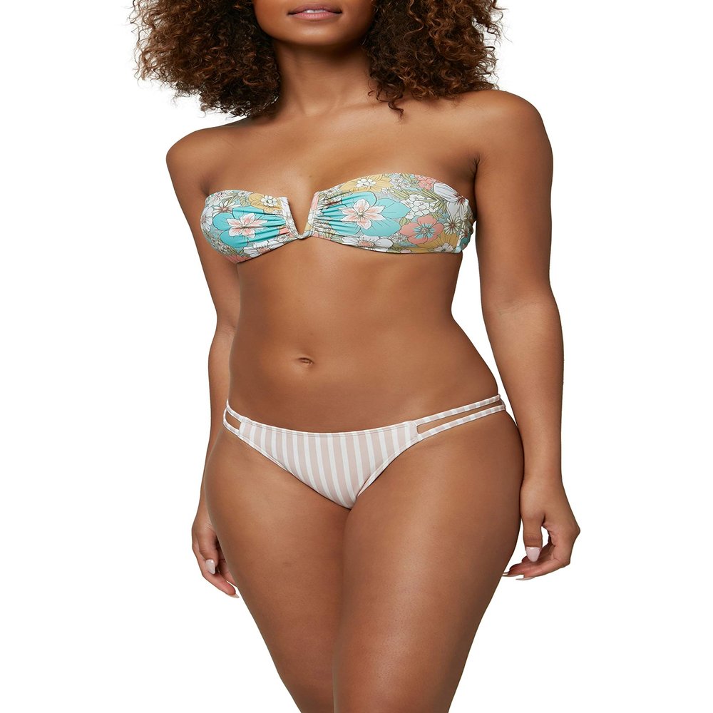 O'NEILL Swim Bottoms Tab Side Pant Natural Lillia Stripe Xs