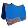 CHALLENGER Horse Saddle PAD Western Contoured Wool Felt Moisture Wicking Blue 39209RB view 1