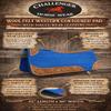 CHALLENGER Horse Saddle PAD Western Contoured Wool Felt Moisture Wicking Blue 39209RB view 3