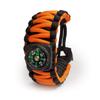Sirius Survival 550 Paracord Survival Bracelet  Orange  Adjustable view 1