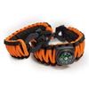Sirius Survival 550 Paracord Survival Bracelet  Orange  Adjustable view 2