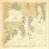 Paradise Cay Publications, Inc. Antiqued NOAA Chart 16682: Cape Resurrection to Two Arm Bay; Seward view 1