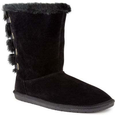 Sugar Women's Panthea Slip On Winter Boots Warm Winter Booties Black 6