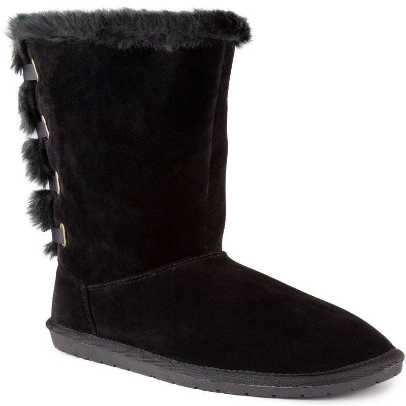 Sugar Women's Panthea Slip On Winter Boots Warm Winter Booties Black 6