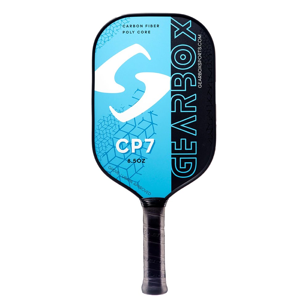 Gearbox CP7 Pickleball Paddle 8 oz  Textured Carbon Face for Max Spin, Elongated Shape for Reach & Control, Lightweight Design, Honeycomb Core, Premium Grip  USAPA Approved