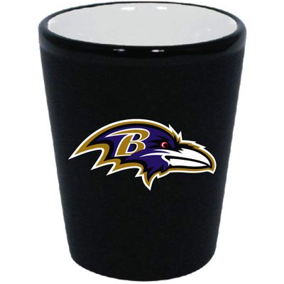 The Memory Company NFL Matte Shot Glass Baltimore Ravens, Team Color, 2oz