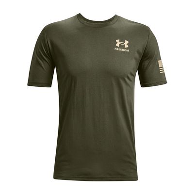 Under Armour Men's New Freedom Flag T-Shirt, Marine Od Green (390)/Desert Sand, XX-Large