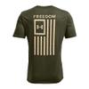 Under Armour Men's New Freedom Flag T-Shirt, Marine Od Green (390)/Desert Sand, XX-Large view 3